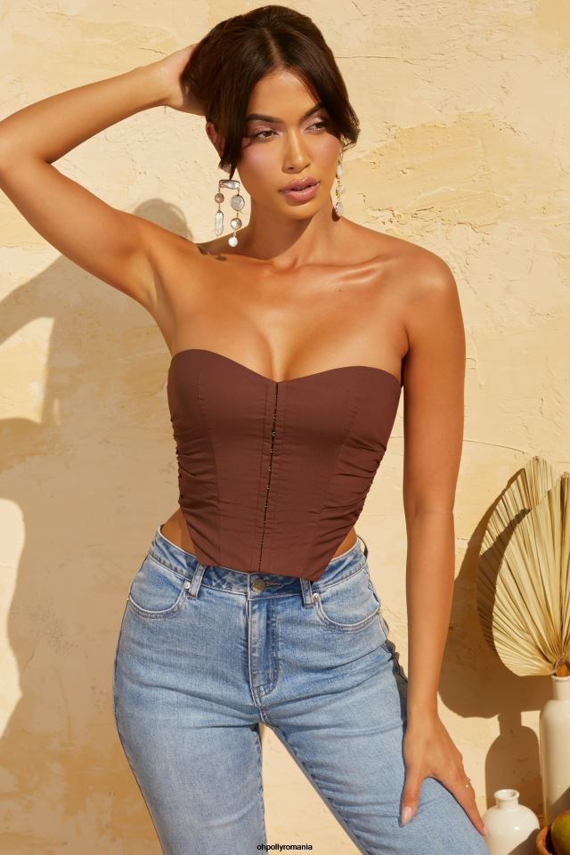 Oh Polly Colectie femei corset melosa frâu maro 6PJ0L648