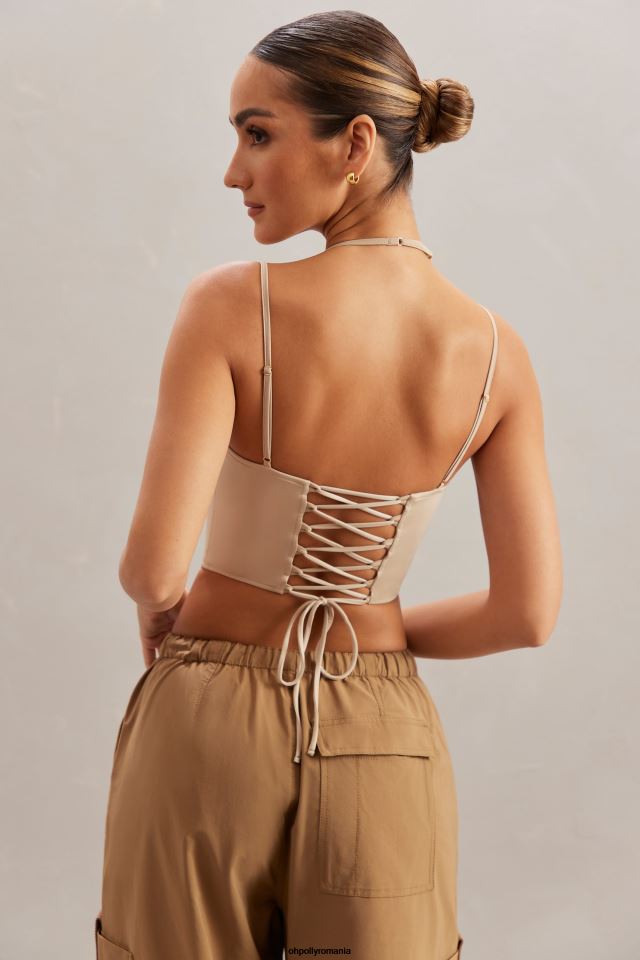Oh Polly Colectie femei top corset cu gât pătrat centaine piatră 6PJ0L609
