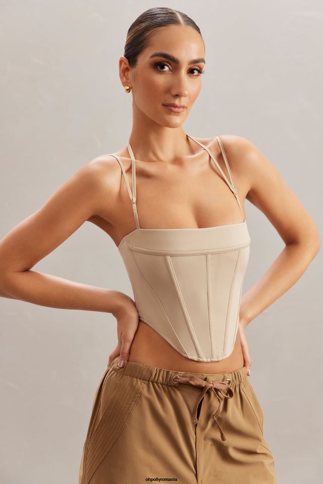 Oh Polly Colectie femei top corset cu gât pătrat centaine piatră 6PJ0L609
