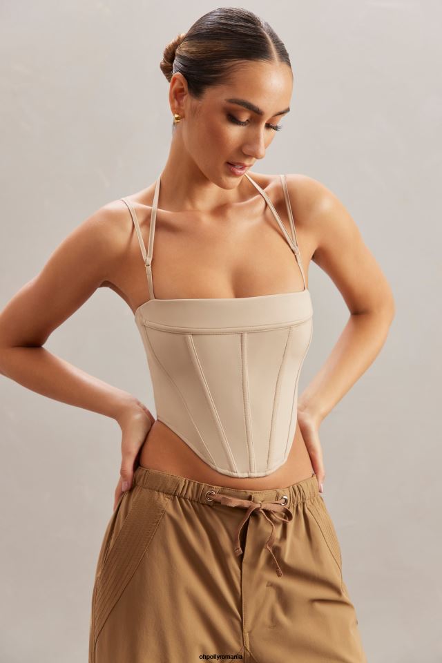 Oh Polly Colectie femei top corset cu gât pătrat centaine piatră 6PJ0L609