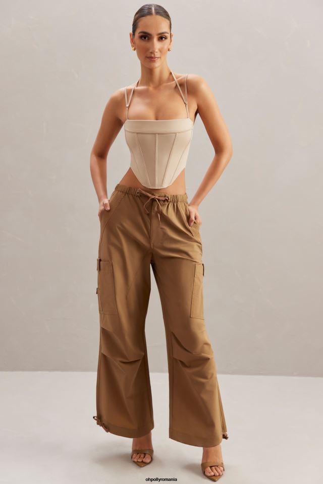 Oh Polly Colectie femei top corset cu gât pătrat centaine piatră 6PJ0L609