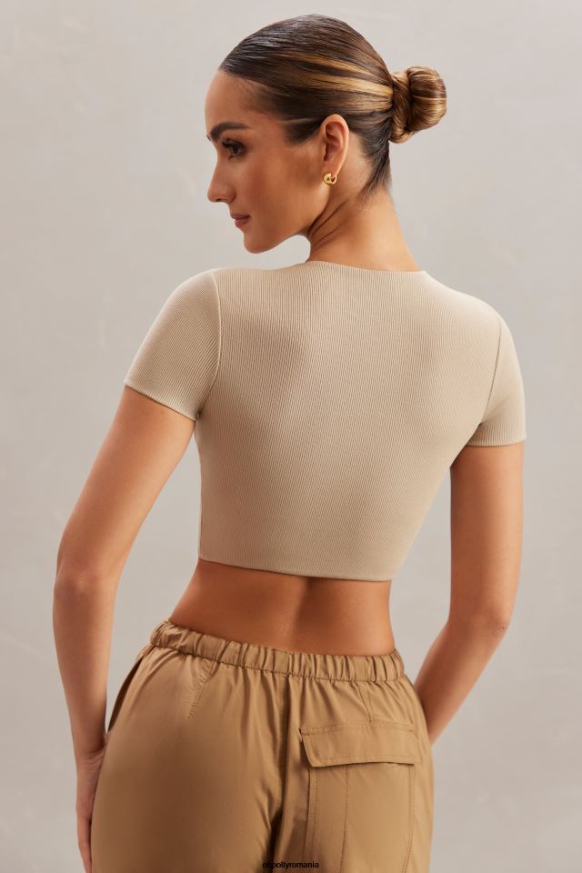 Oh Polly Colectie femei aara crop top monofir piatră 6PJ0L607