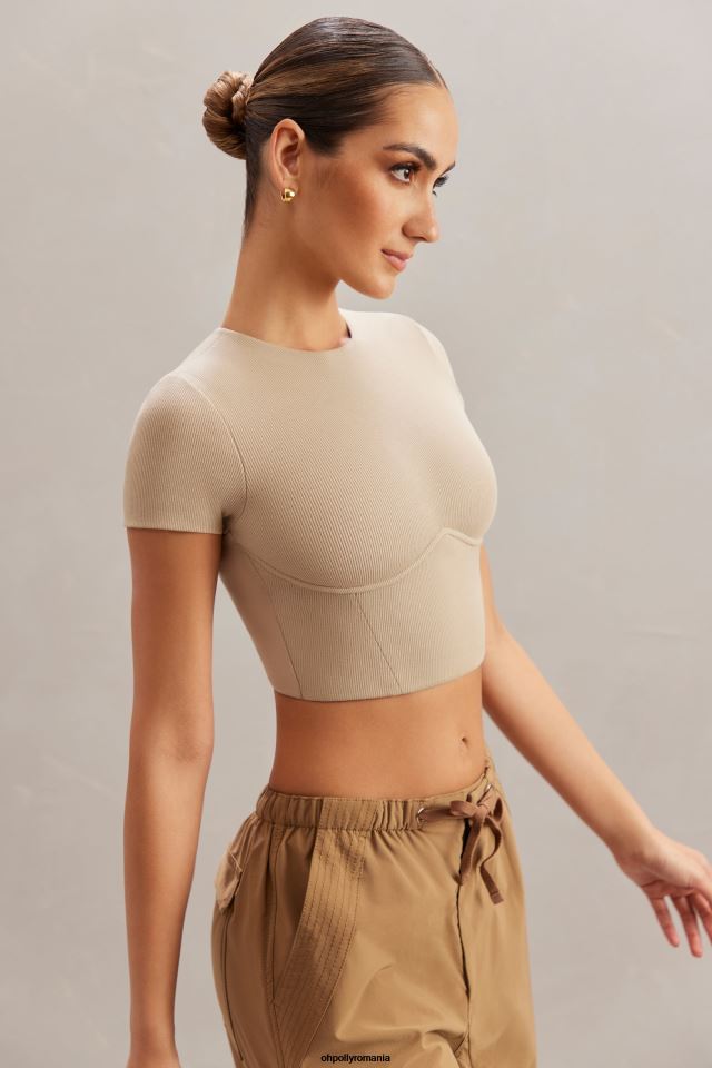 Oh Polly Colectie femei aara crop top monofir piatră 6PJ0L607