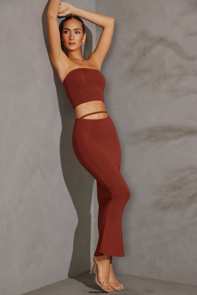 Oh Polly Colectie femei crop top thais bandeau cărămidă 6PJ0L629