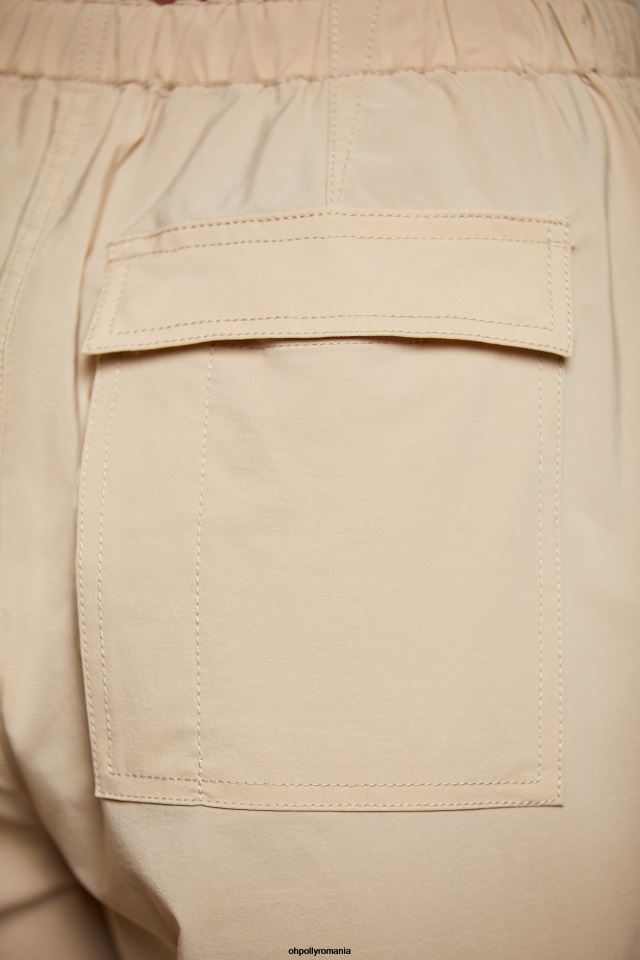 Oh Polly fund femei pantaloni cargo rori cu picioare largi bej 6PJ0L793