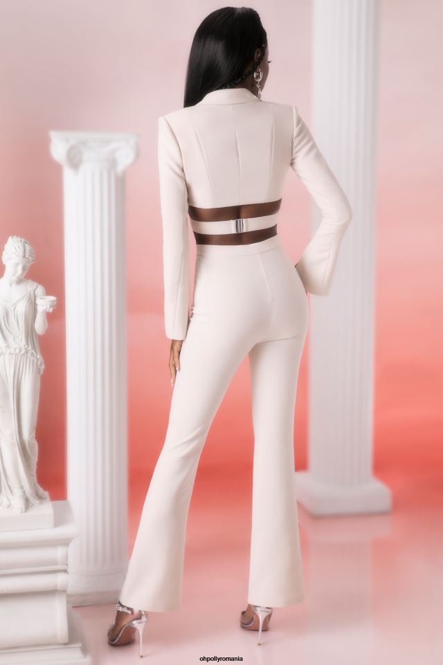Oh Polly fund femei pantaloni flare jacinta piatră 6PJ0L830