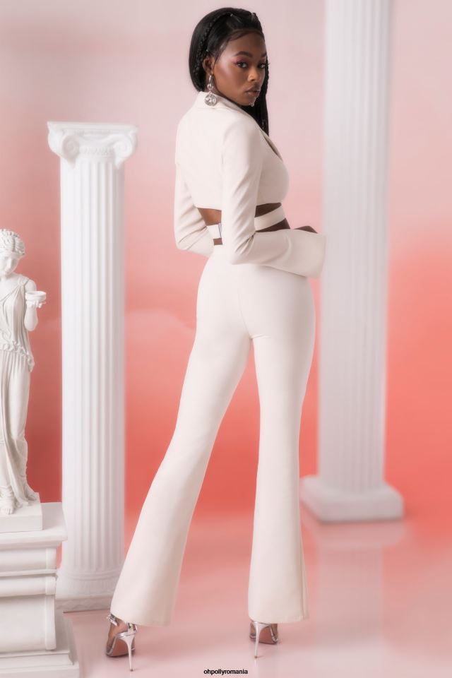 Oh Polly fund femei pantaloni flare jacinta piatră 6PJ0L830