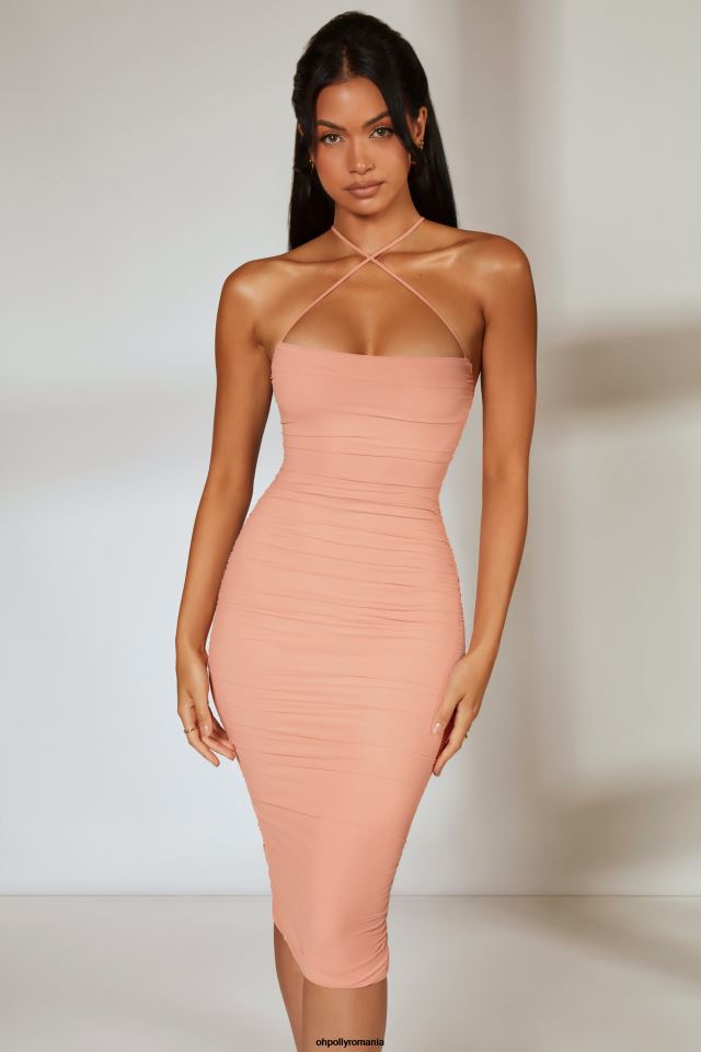 Oh Polly rochie femei rochie midi cu volană cu bretele încrucișate legacy fard de obraz 6PJ0L316