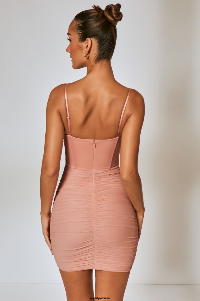Oh Polly rochie femei rochie mini cu corset cu volane obosite fard de obraz 6PJ0L311
