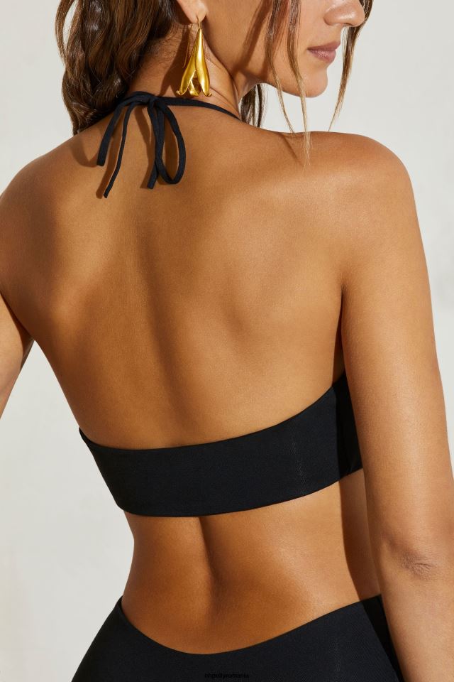 Oh Polly rochie femei rochie mini cu decupaj cu halter nayana negru 6PJ0L377