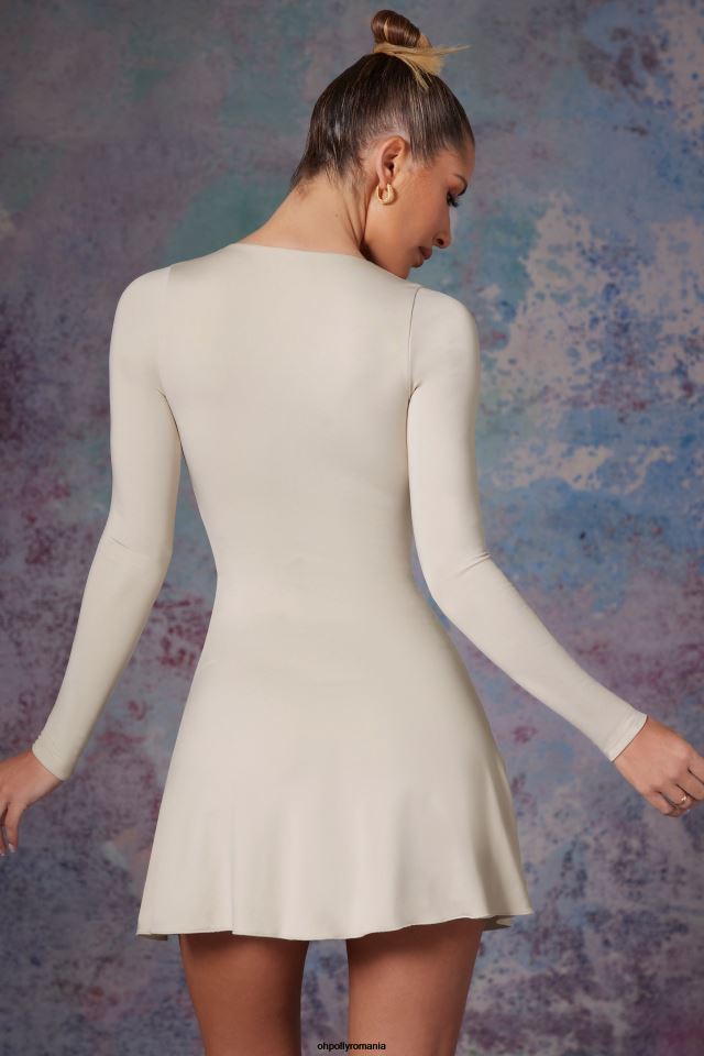 Oh Polly rochie femei rochie mini cu mânecă lungă fustă cascadă lili piatră 6PJ0L284