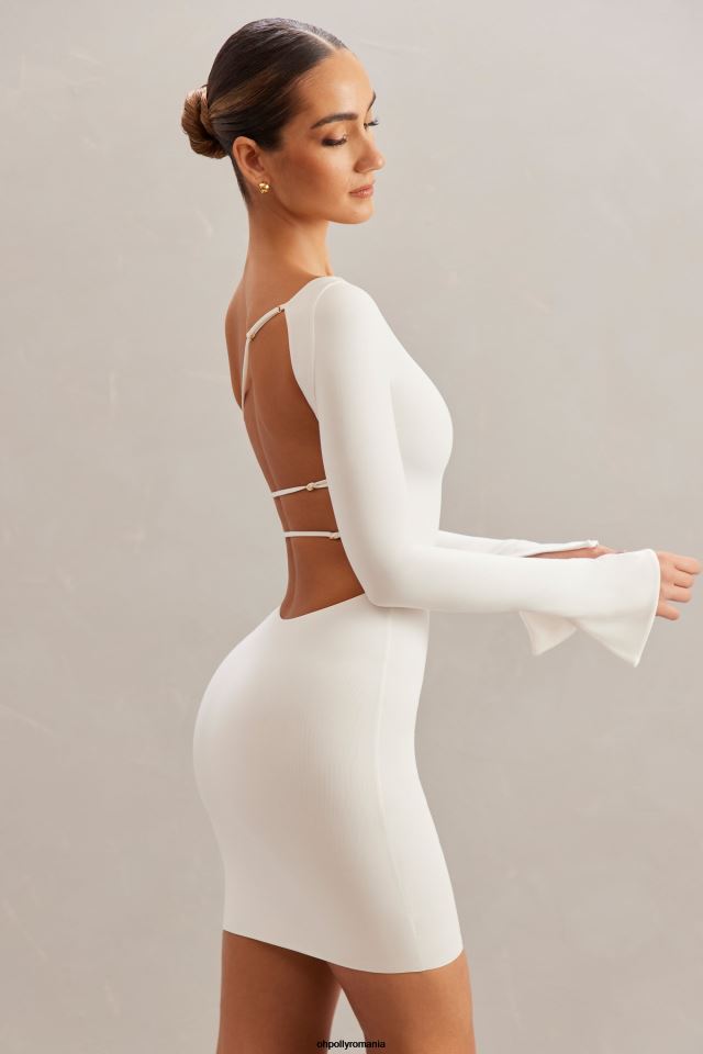 Oh Polly rochie femei rochie mini lilardia cu umeri fildeş 6PJ0L82