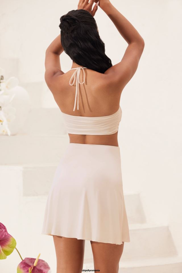 Oh Polly rochie femei rochie mini în formă de a, decupată în bandeau de coral fildeş 6PJ0L17